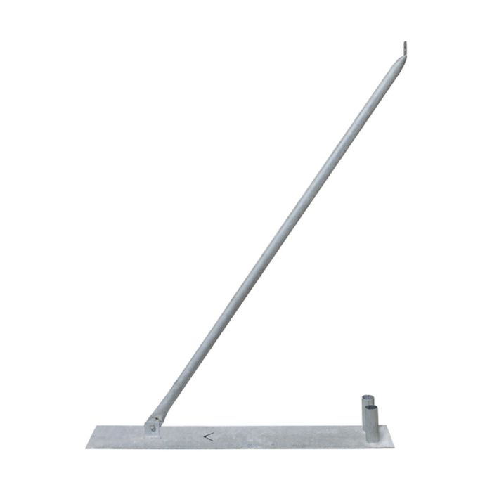 Sturmstrebe für mobilen Bauzaun mit Aufnahme